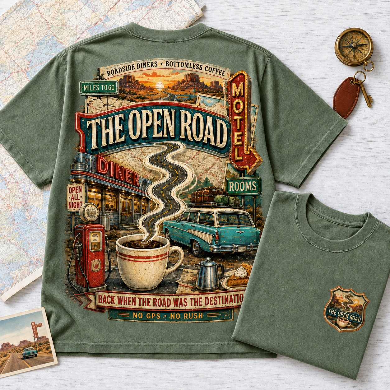 Open Road Travel Tee