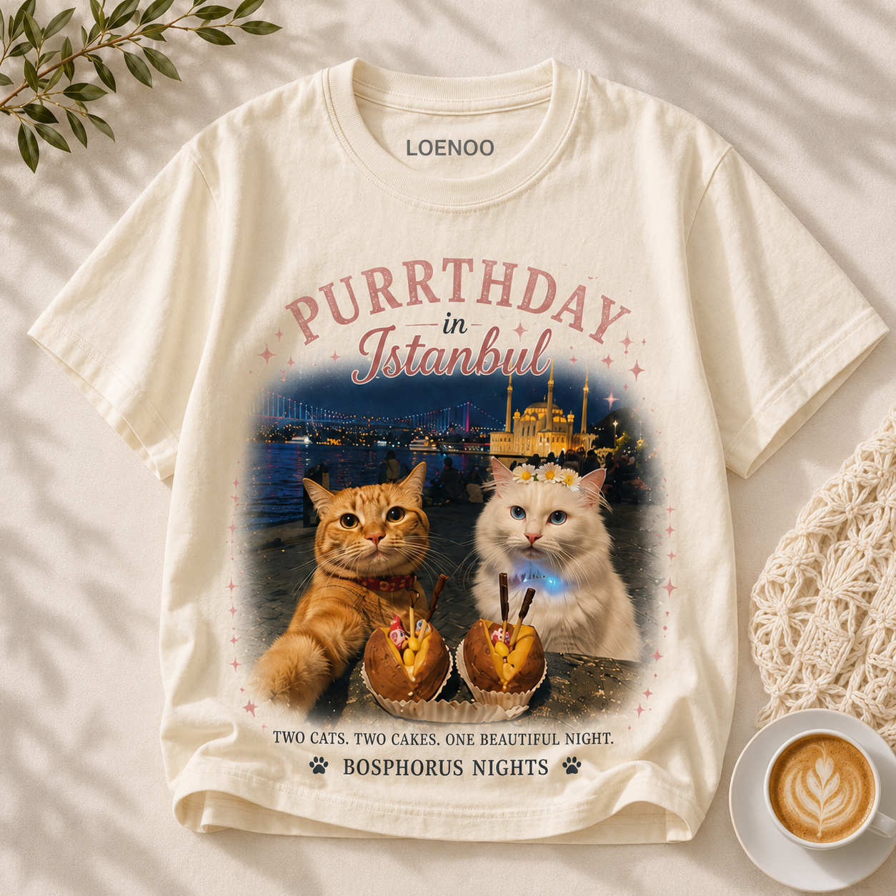 Purrthday in Istanbul Cat Tee