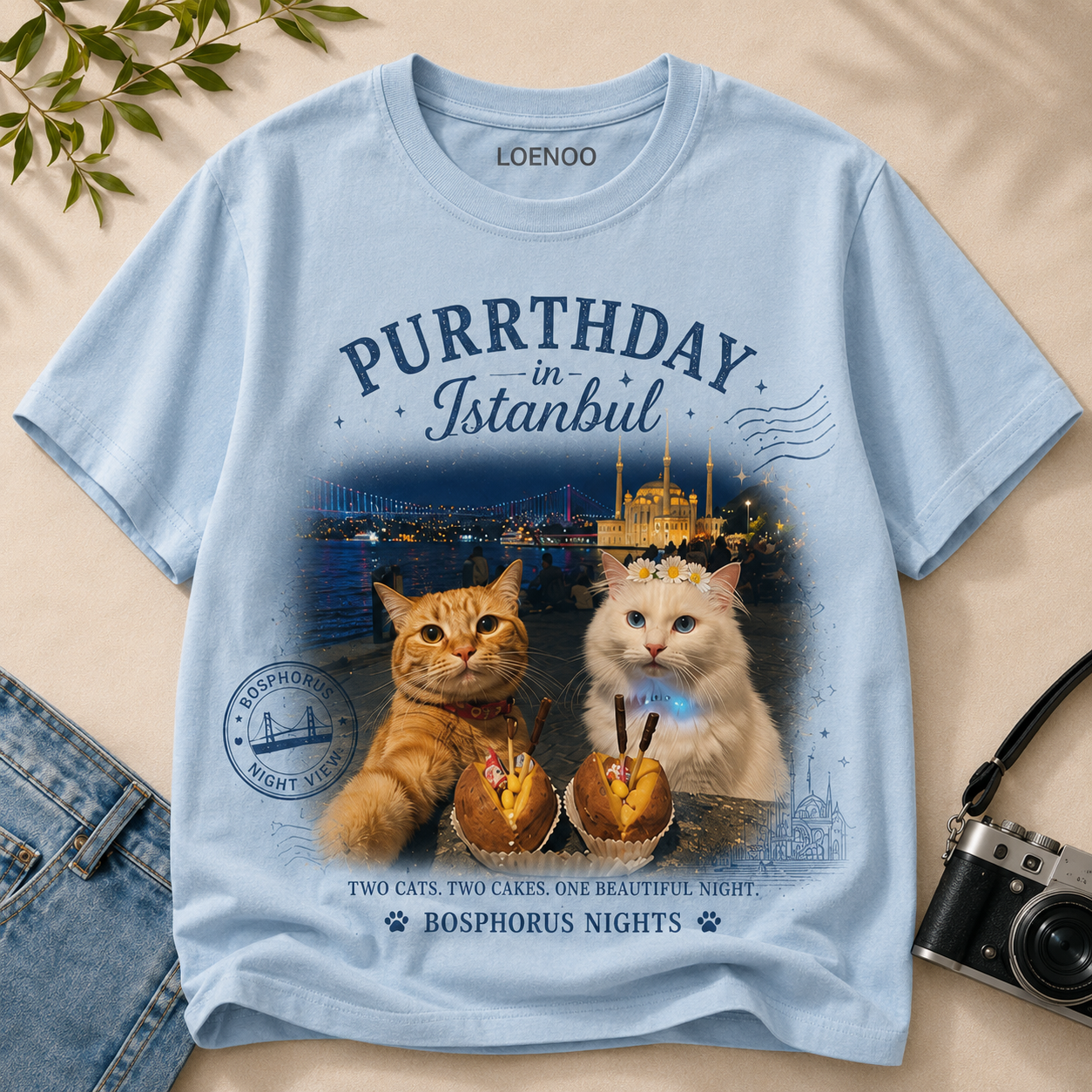 Purrthday in Istanbul Cat Tee