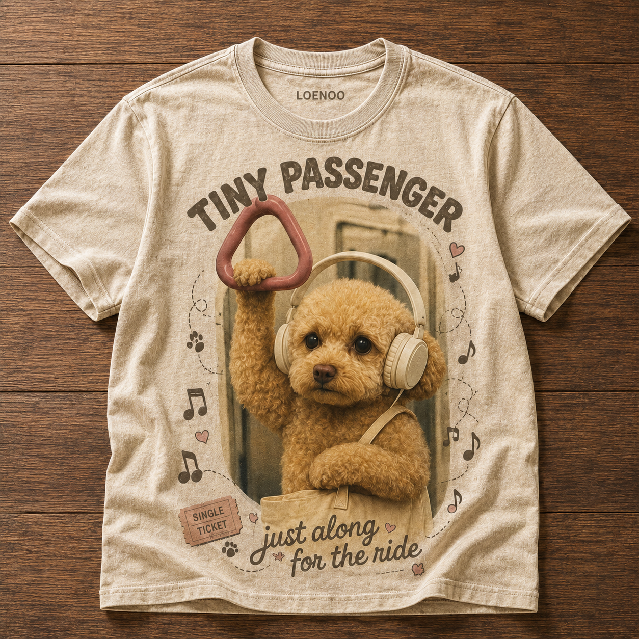 🐶🎧 Tiny Passenger On Board!