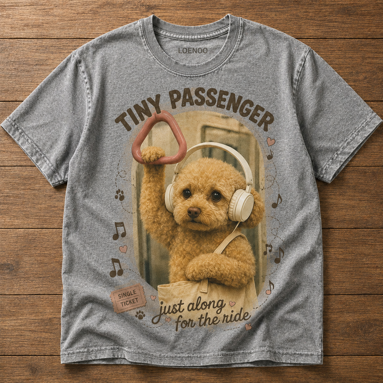 🐶🎧 Tiny Passenger On Board!