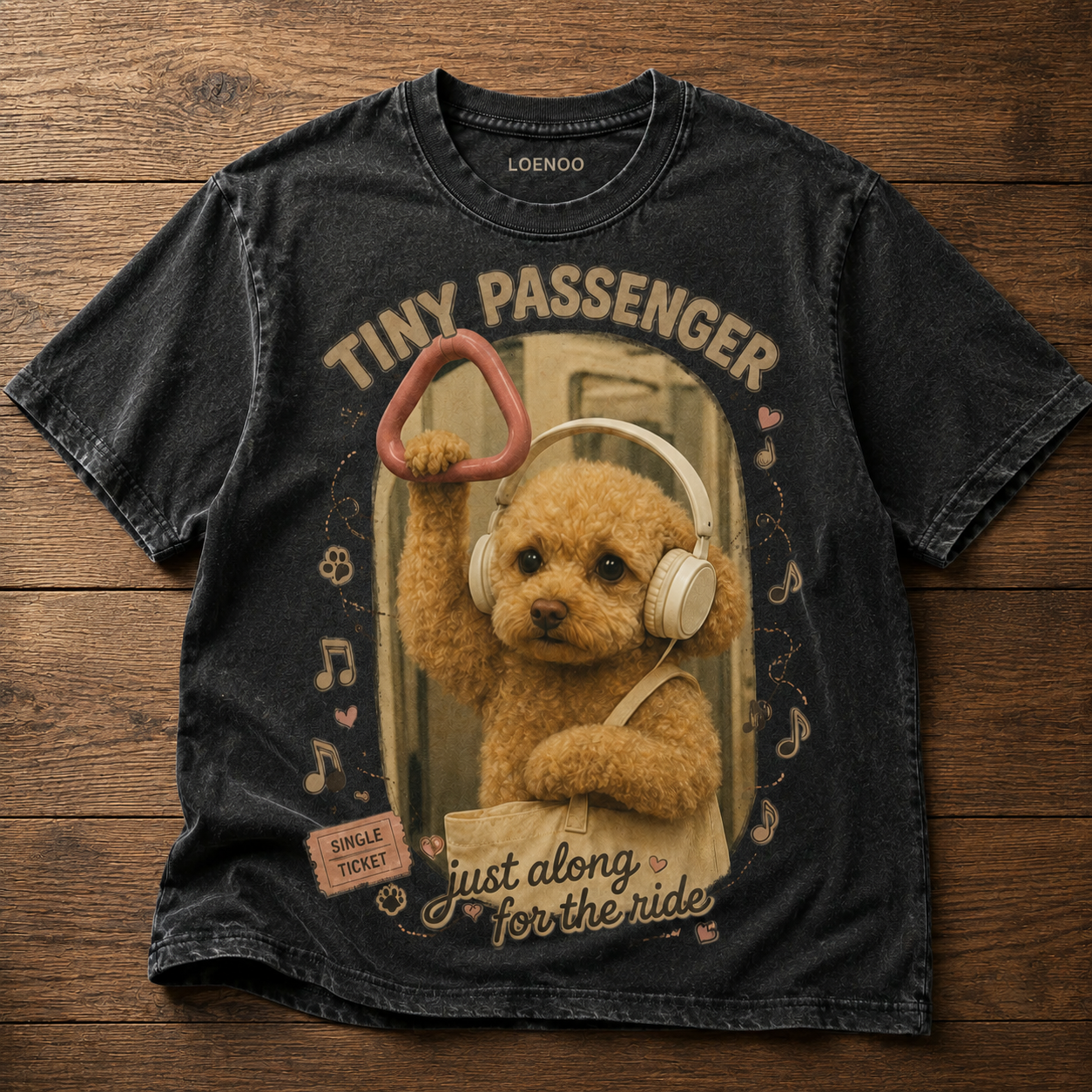 🐶🎧 Tiny Passenger On Board!