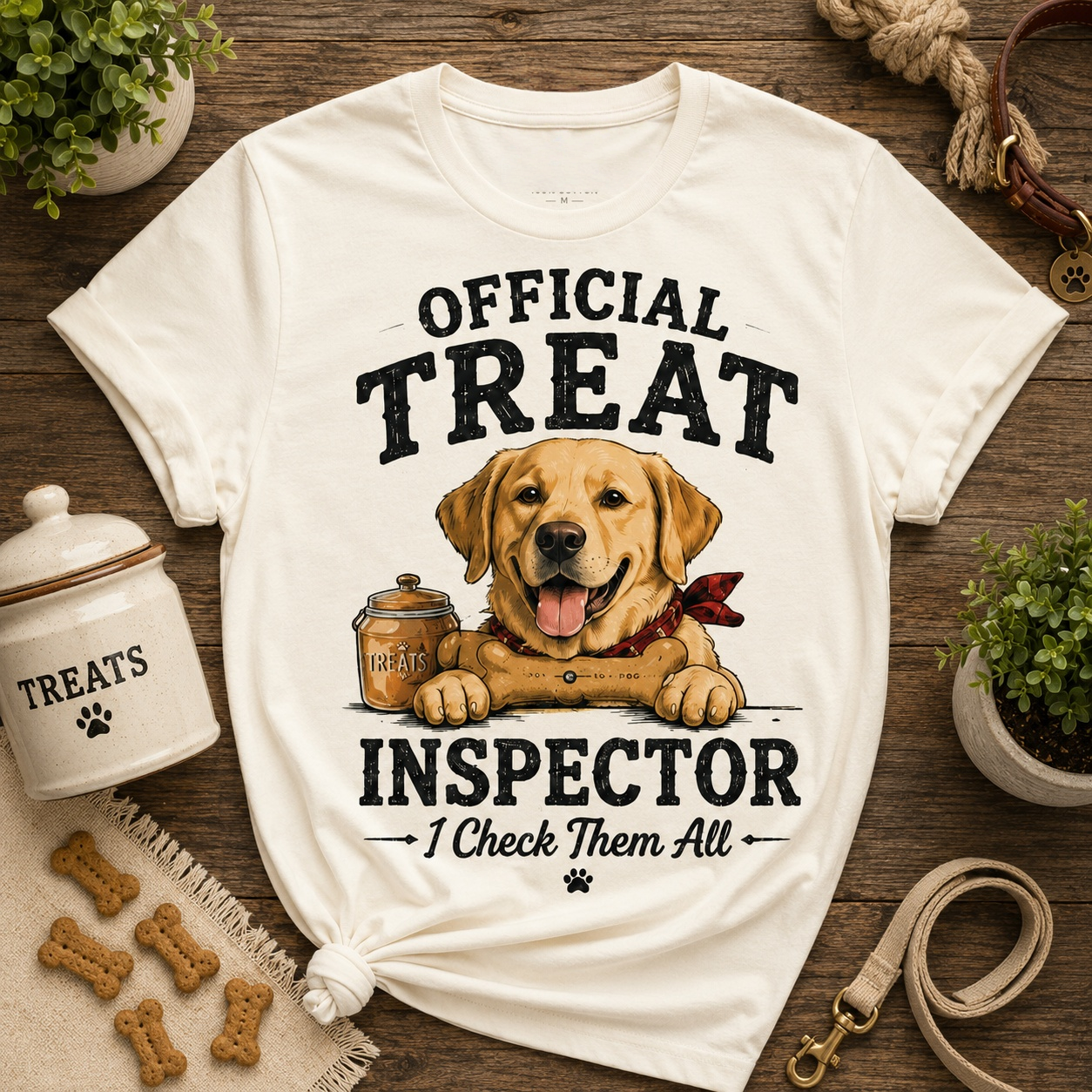 I Check Them All Dog T-Shirt🦴🐶