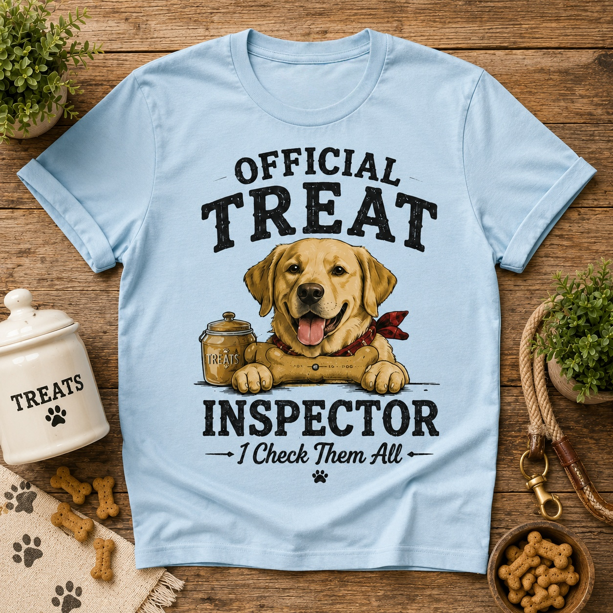 I Check Them All Dog T-Shirt🦴🐶