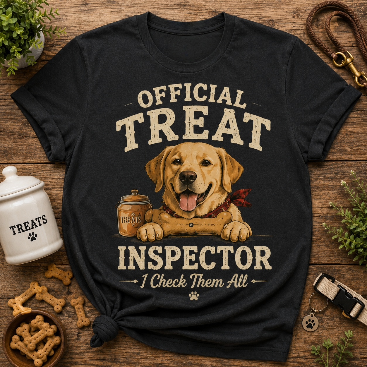 I Check Them All Dog T-Shirt🦴🐶