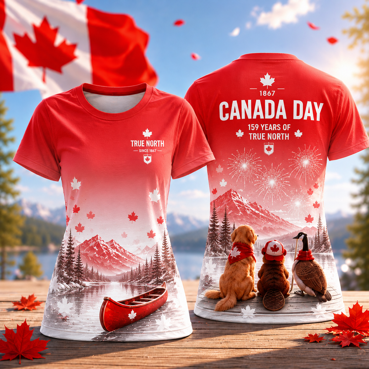🍁Funny Maple Celebration Tee