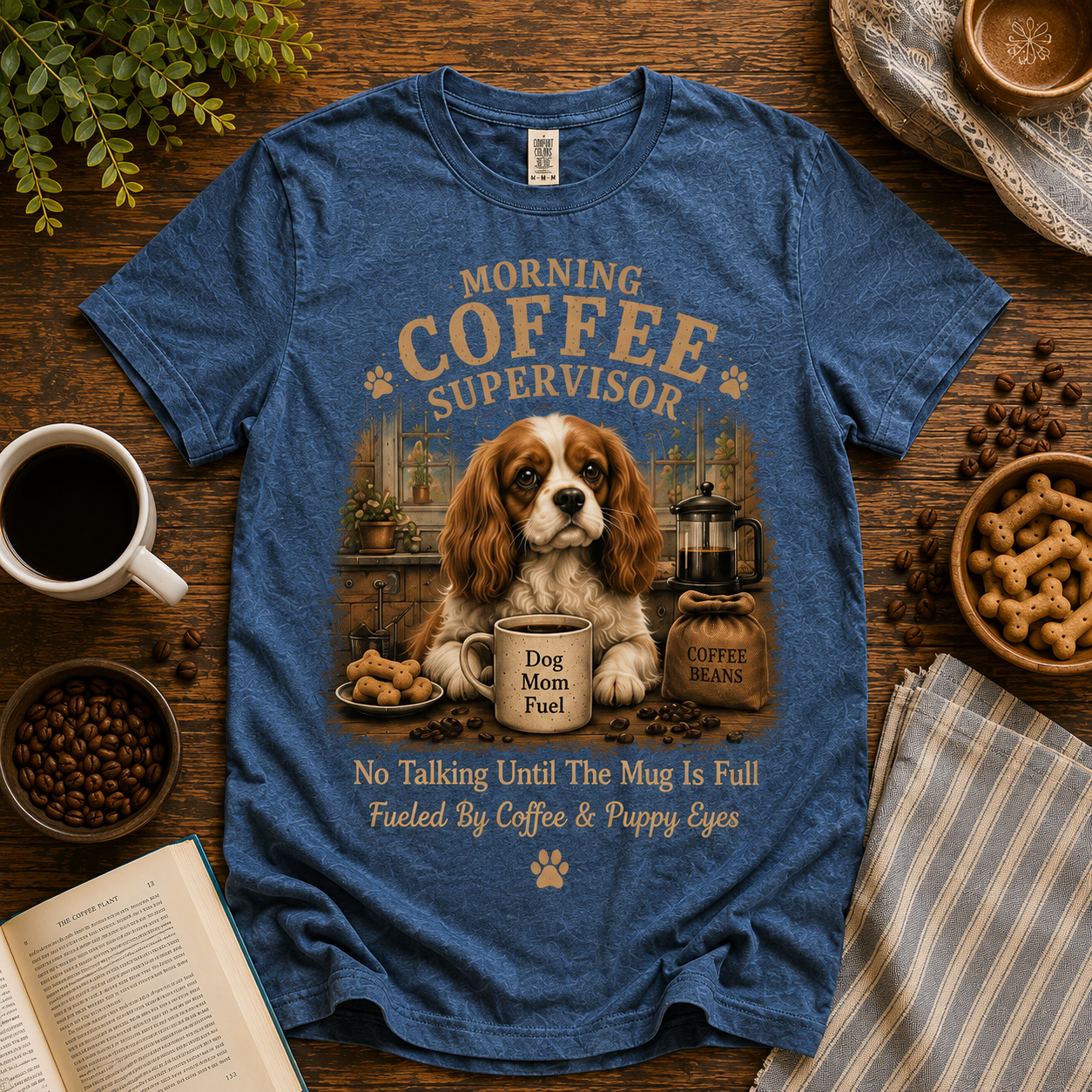 No Talking Until The Mug Is Full Tee