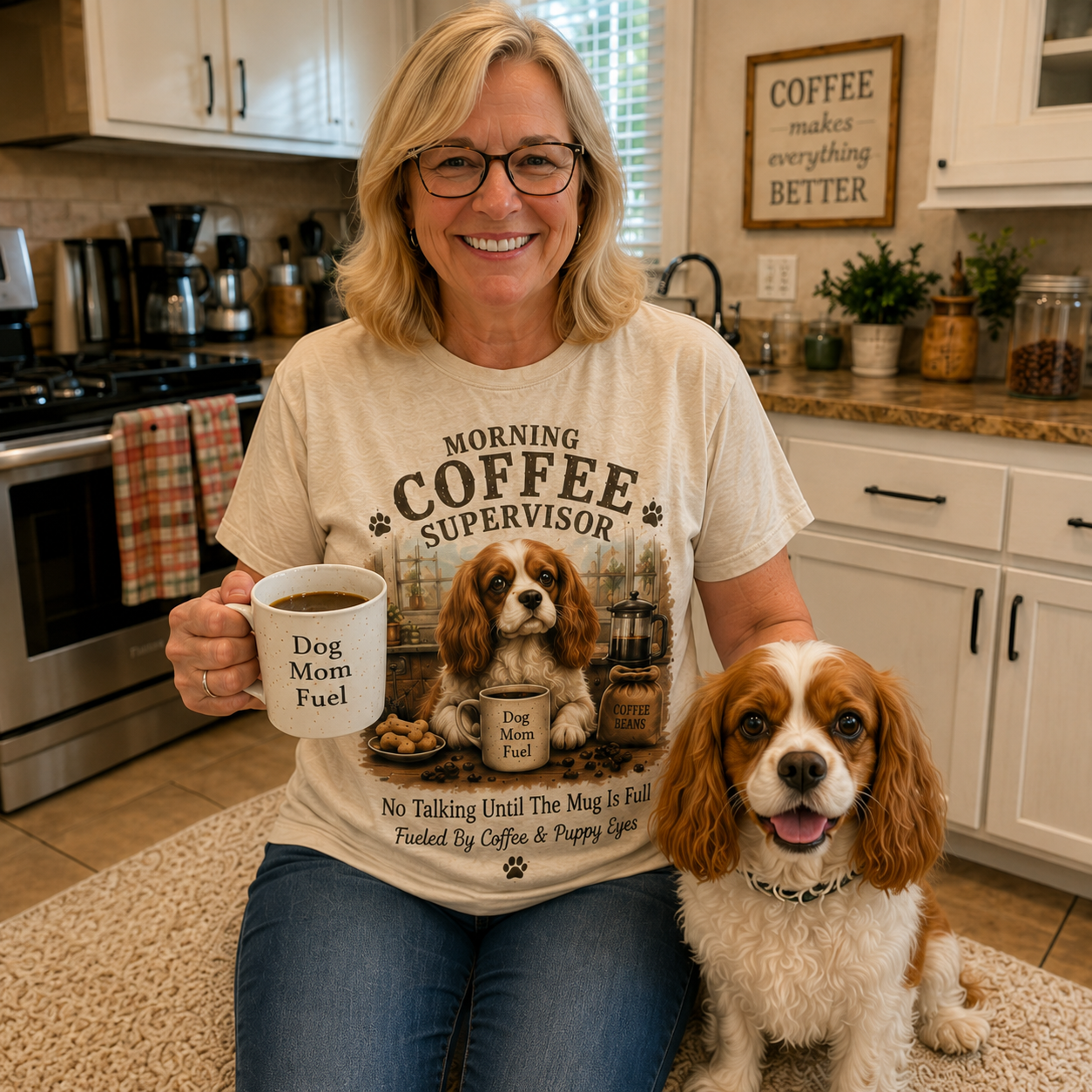 No Talking Until The Mug Is Full Tee