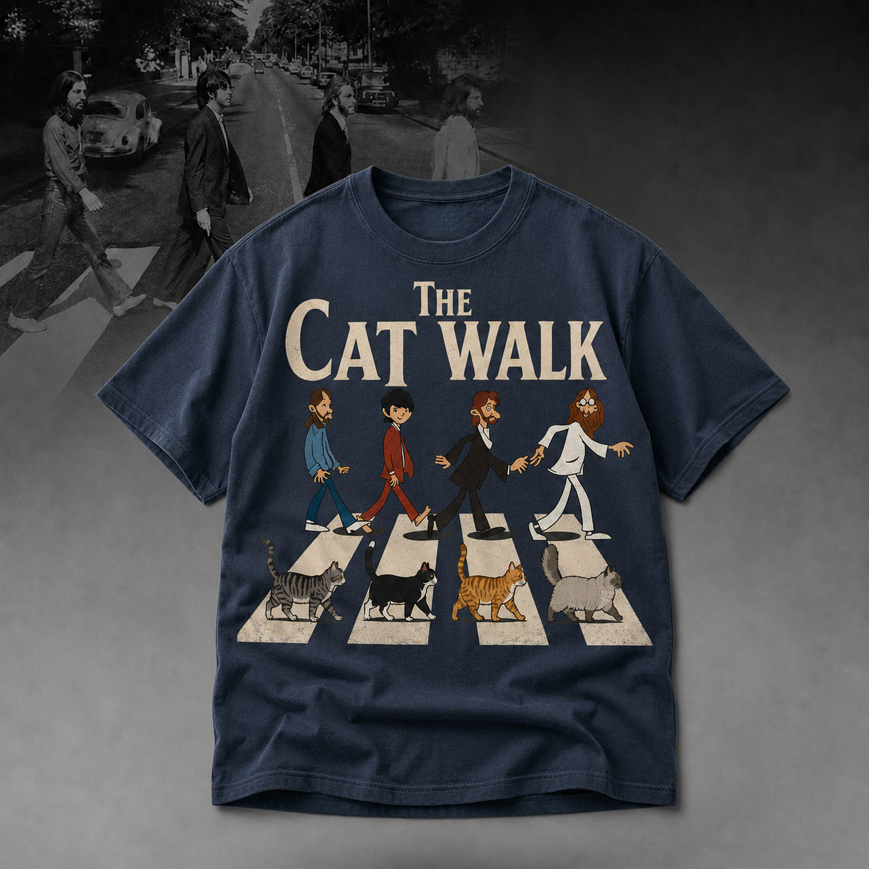 The Cat Walk Vintage Cat T-Shirt