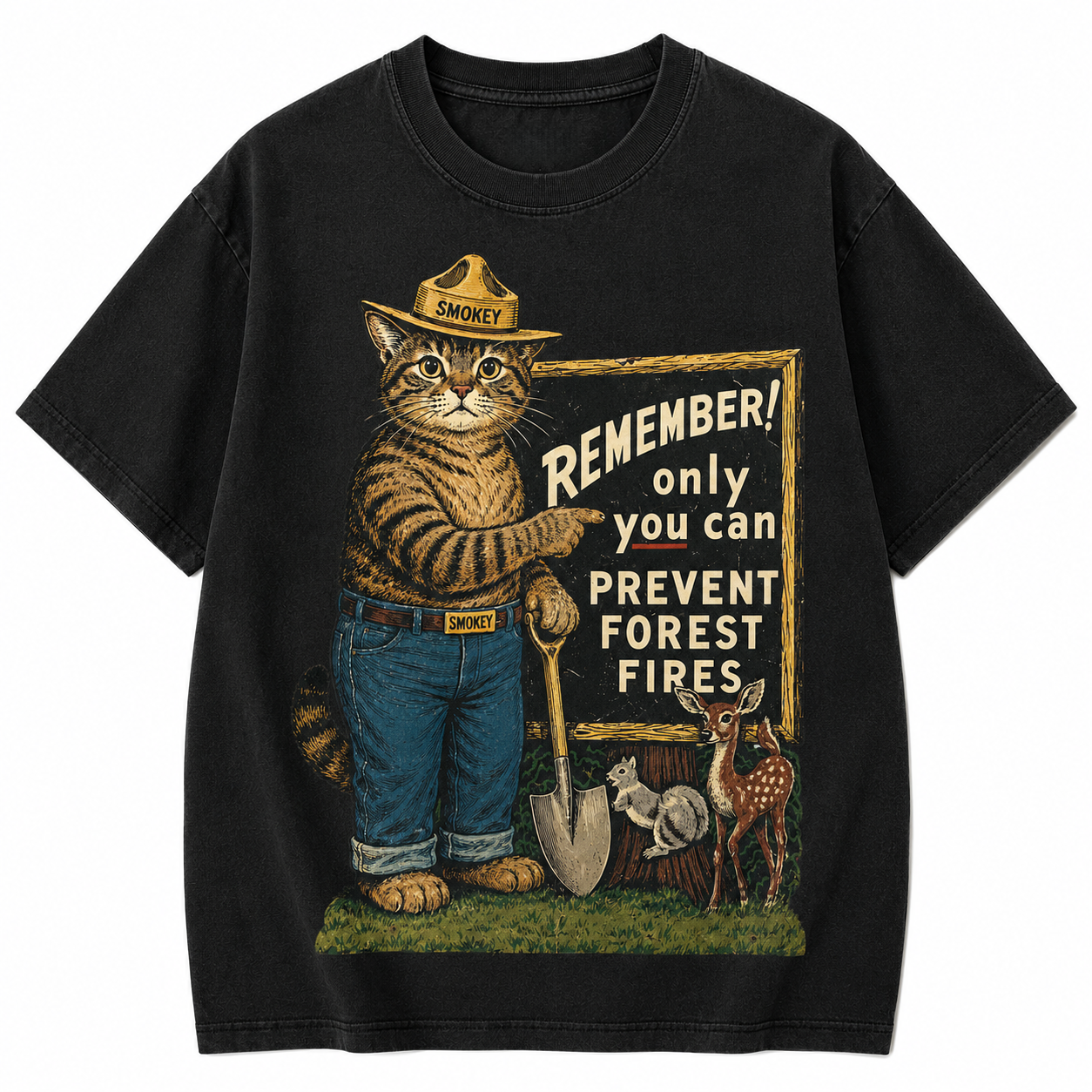 Forest Guardian Cat T-Shirt