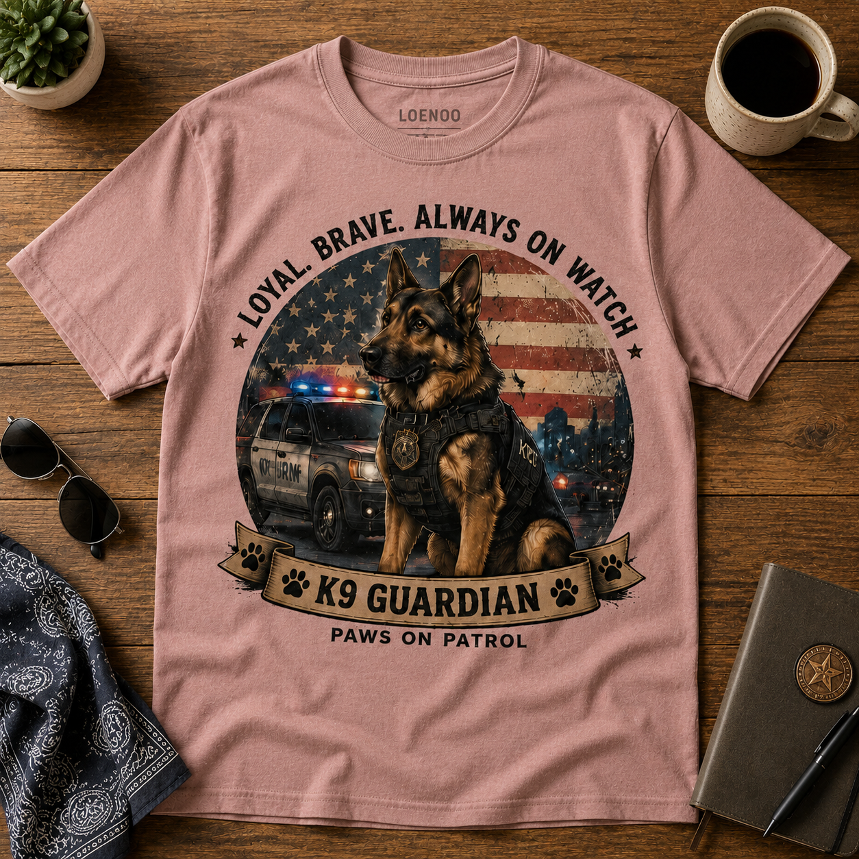 K9 GuardianPaws on Patrol Tee