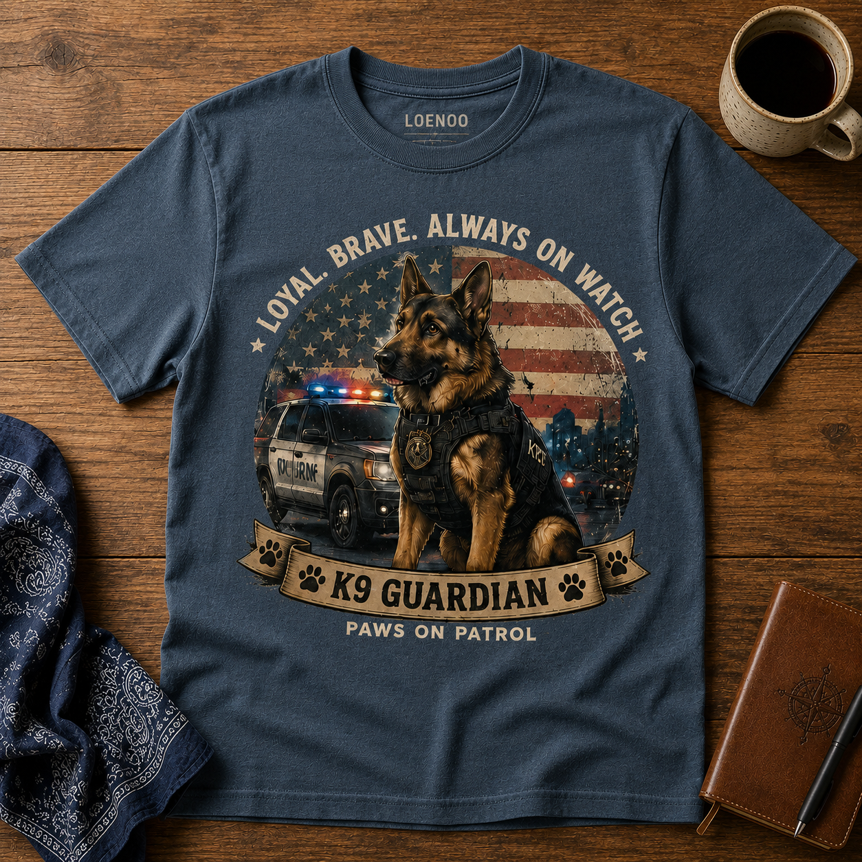 K9 GuardianPaws on Patrol Tee