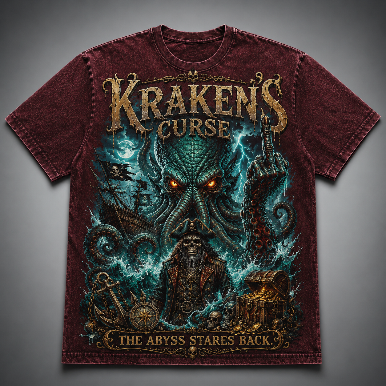 Kraken’s Cursed Captain Tee