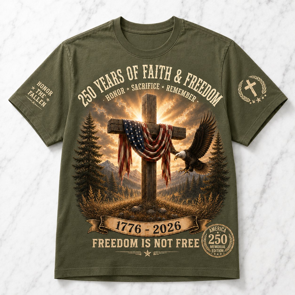 250 Years of Faith  Freedom Tee