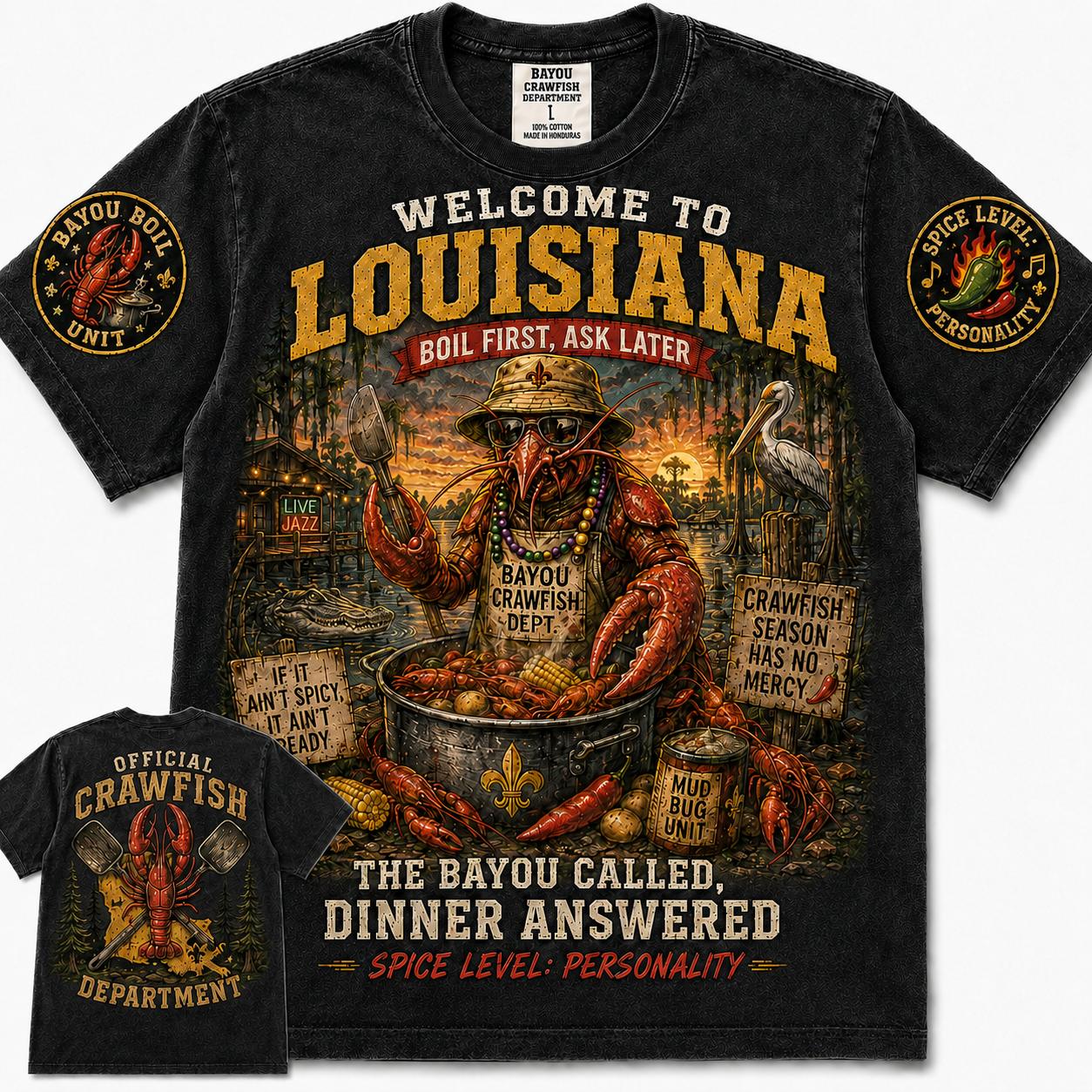 Louisiana Crawfish Boil Dinner T-Shirt