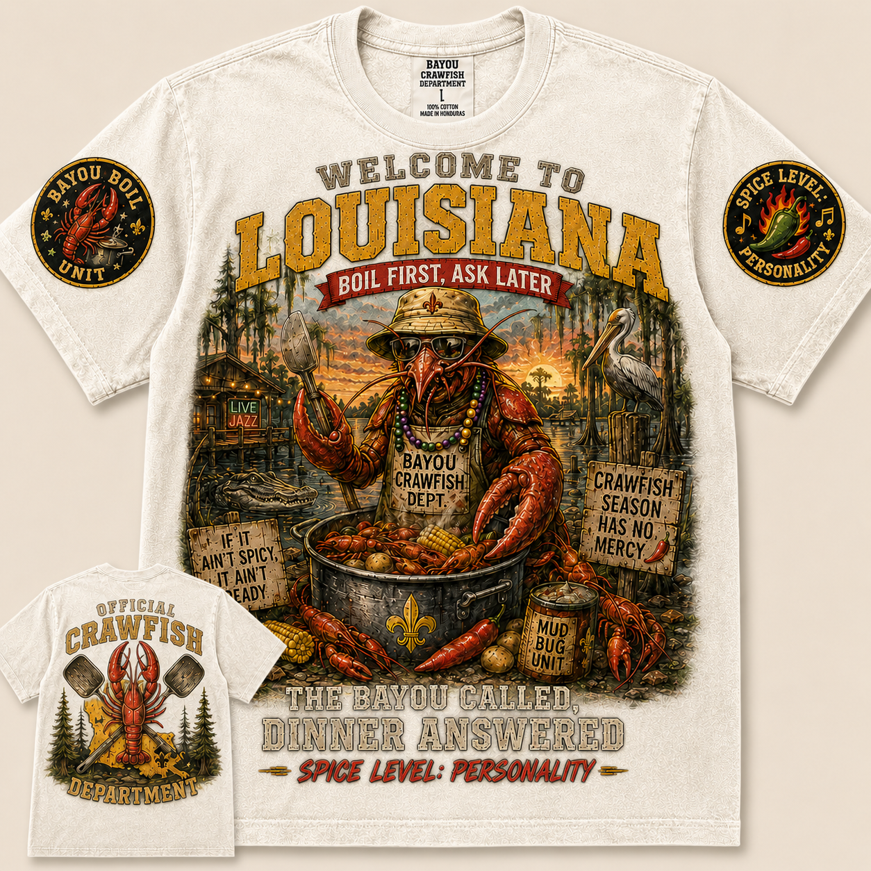 Louisiana Crawfish Boil Dinner T-Shirt