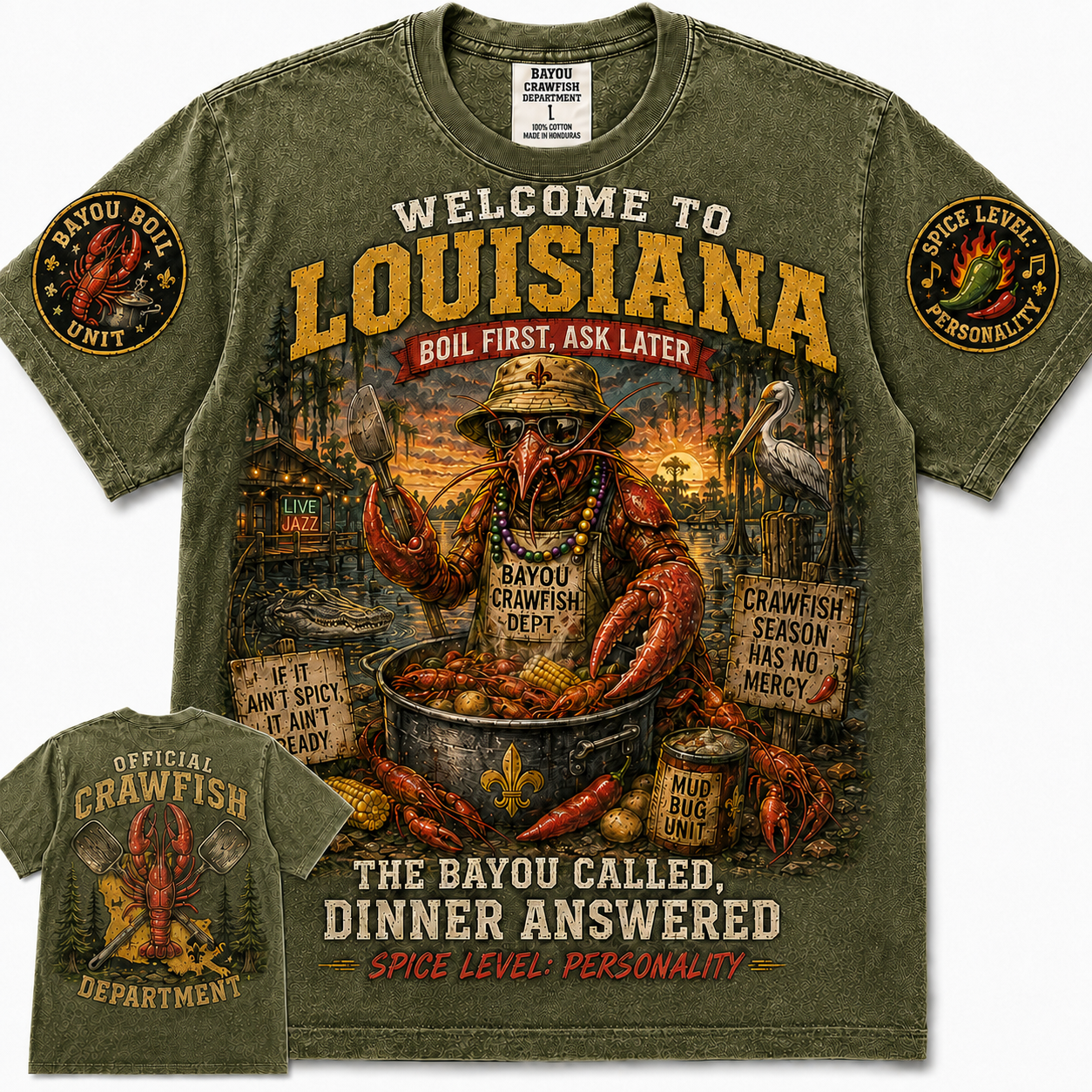 Louisiana Crawfish Boil Dinner T-Shirt