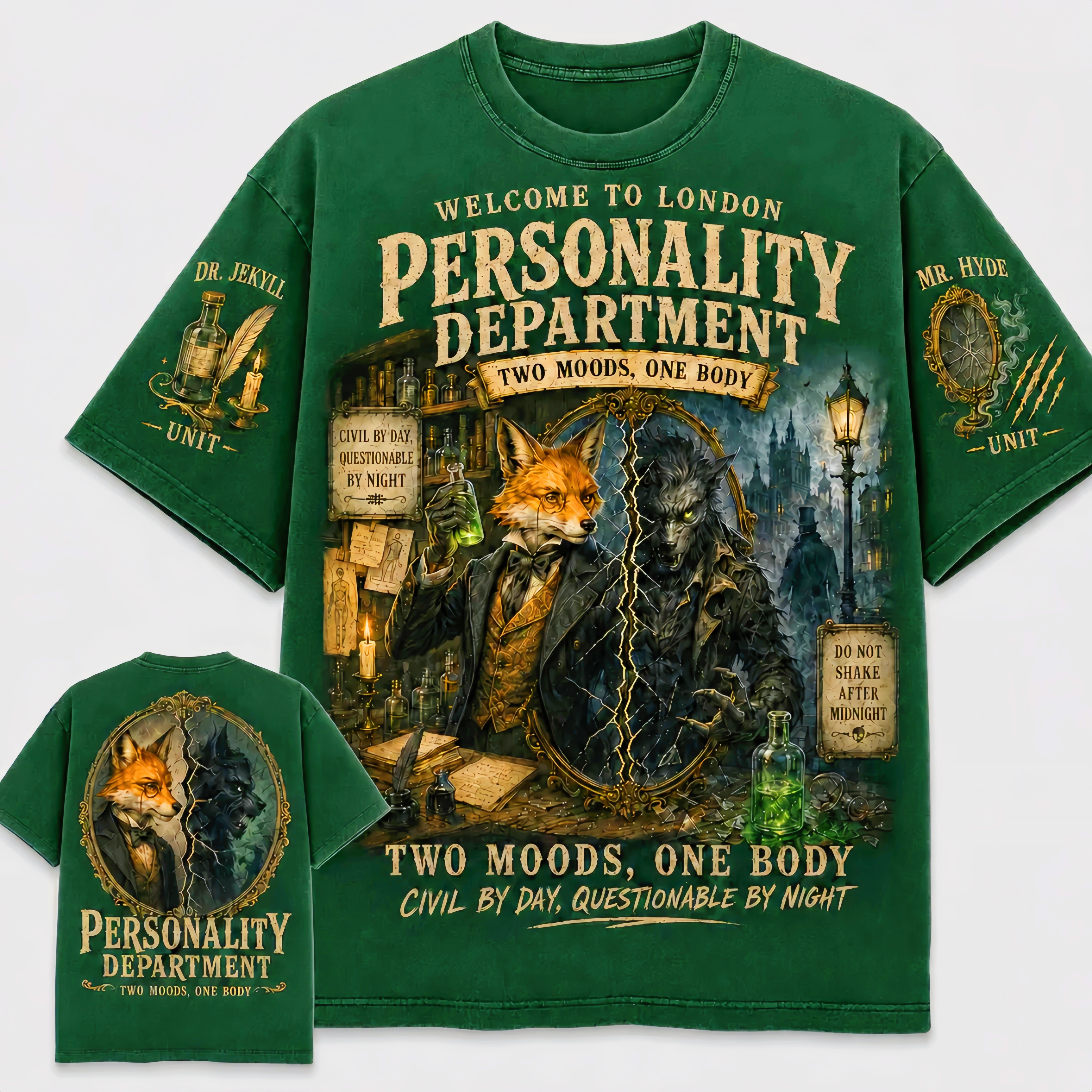 Dr. Jekyll & Mr. Hyde Strange Case Cat T-Shirt