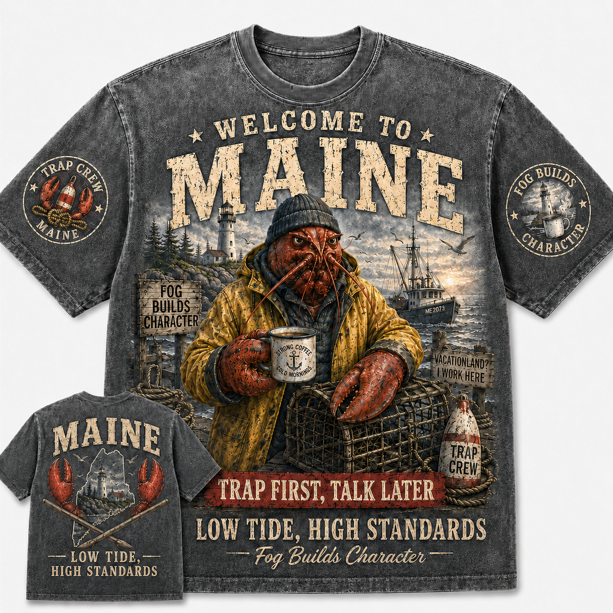 Maine Lobster Low Tide T-Shirt