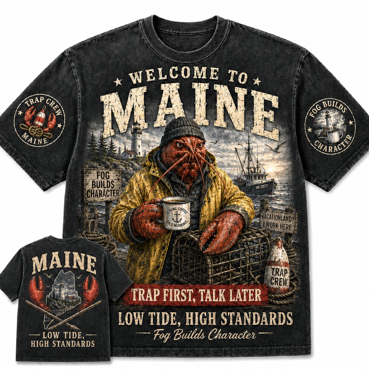 Maine Lobster Low Tide T-Shirt