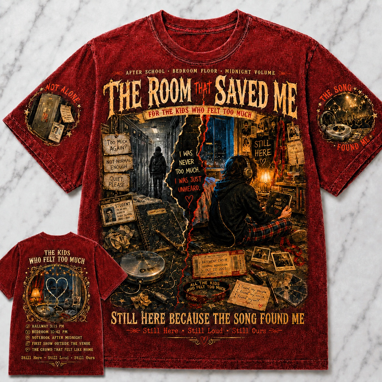 The Room Saved Me Music Lover T-Shirt