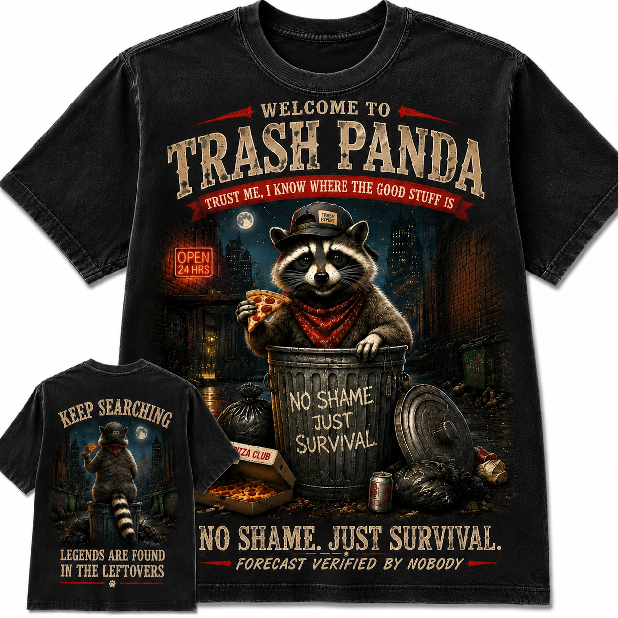 Trash Panda Urban Survival Vintage Graphic Tee