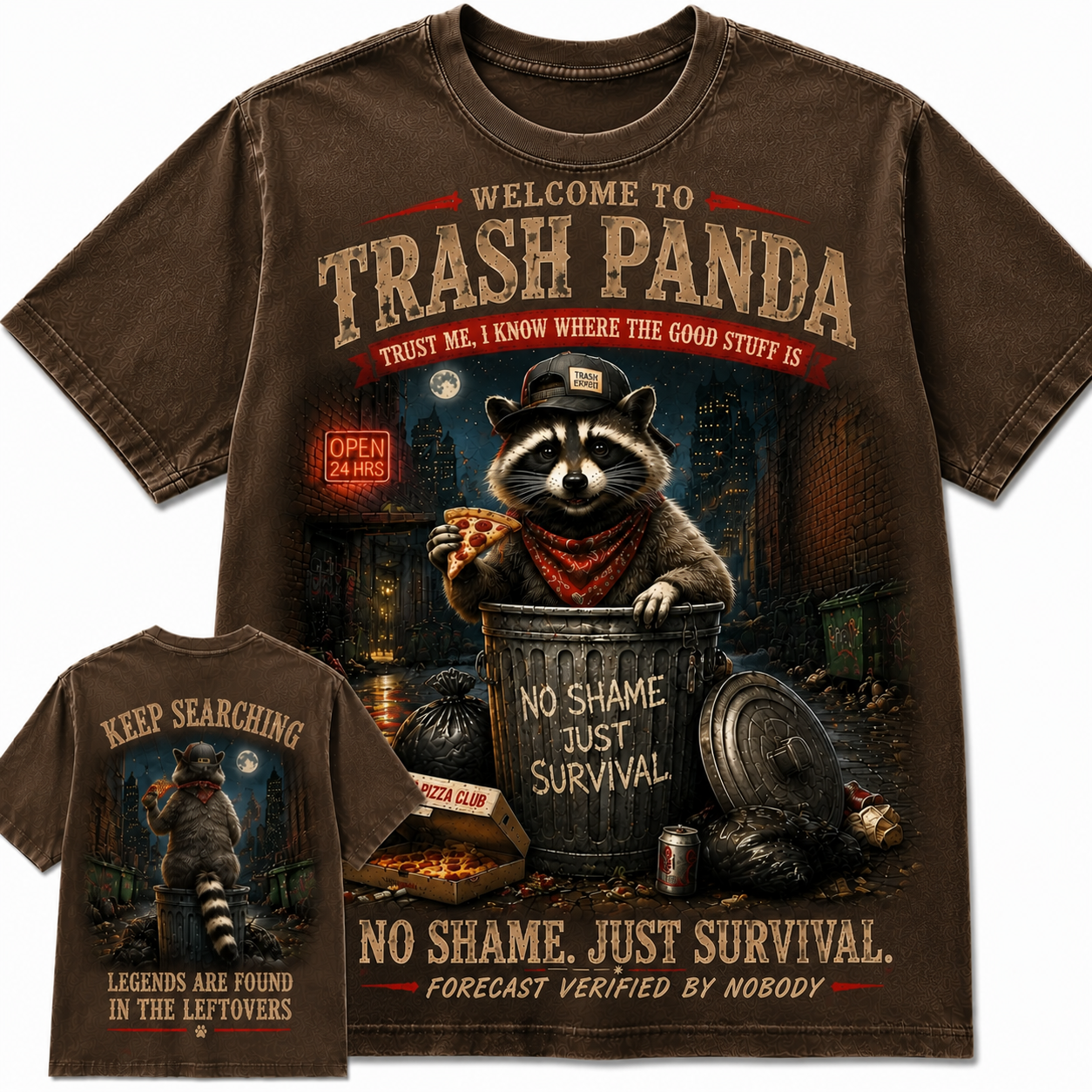 Trash Panda Urban Survival Vintage Graphic Tee