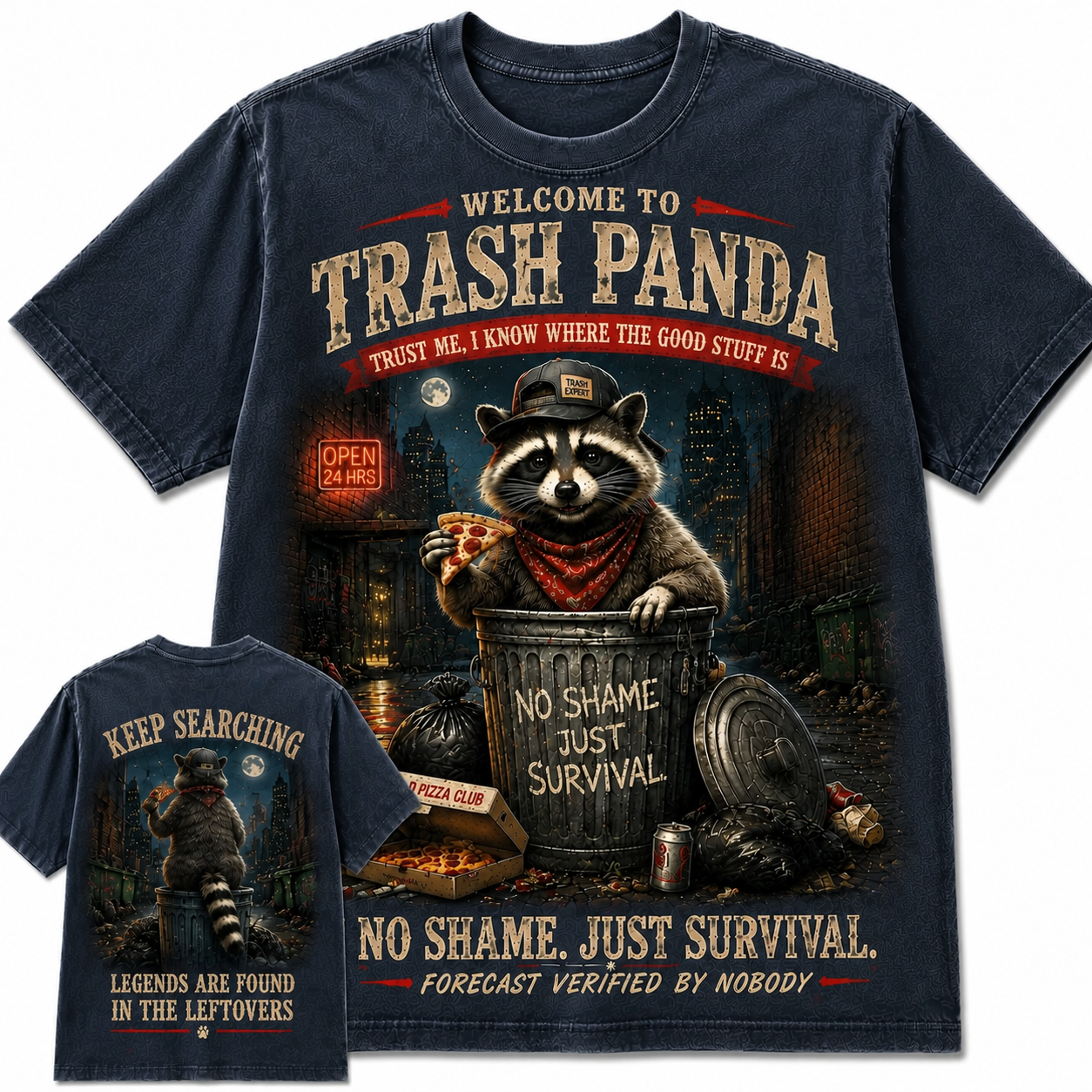 Trash Panda Urban Survival Vintage Graphic Tee