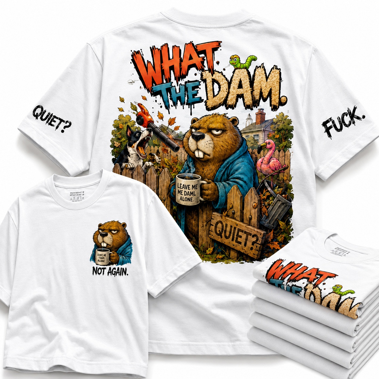 What the Dam Grumpy Beaver Tee