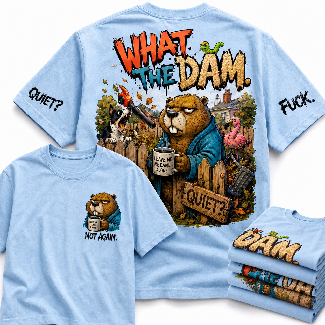 What the Dam Grumpy Beaver Tee