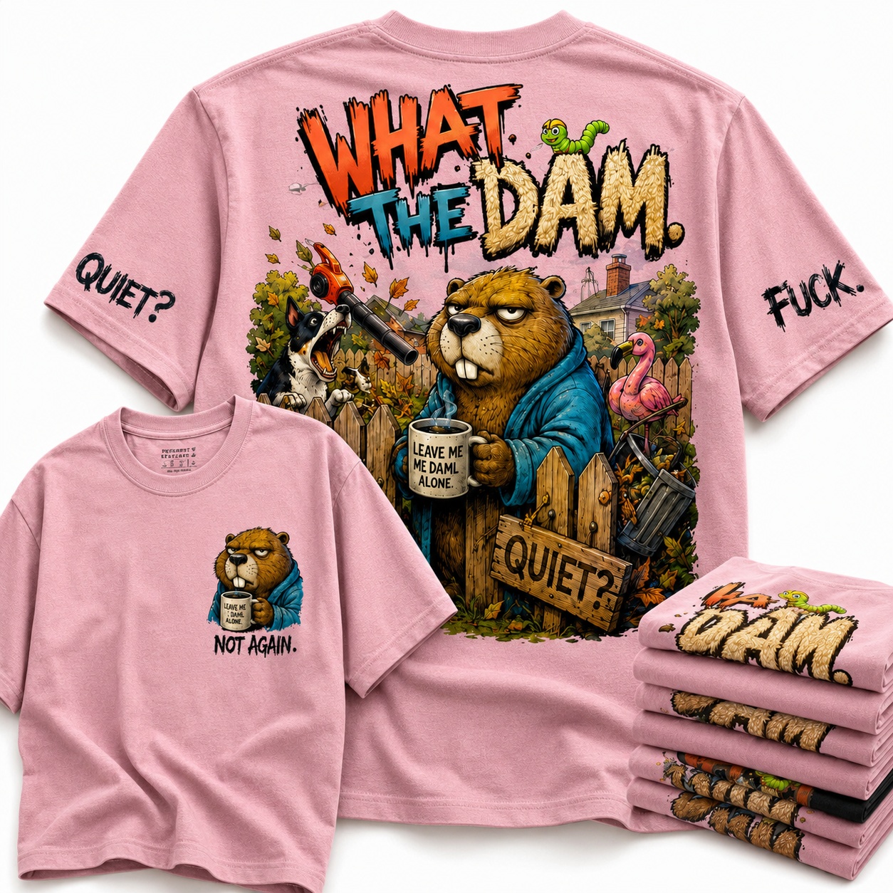 What the Dam Grumpy Beaver Tee
