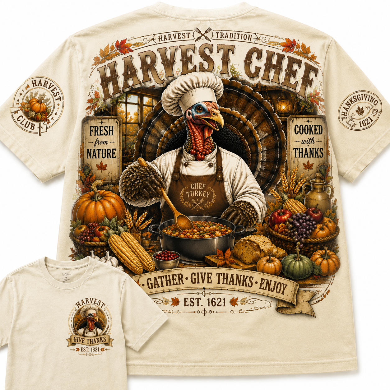 Turkey Chef Graphic Tee
