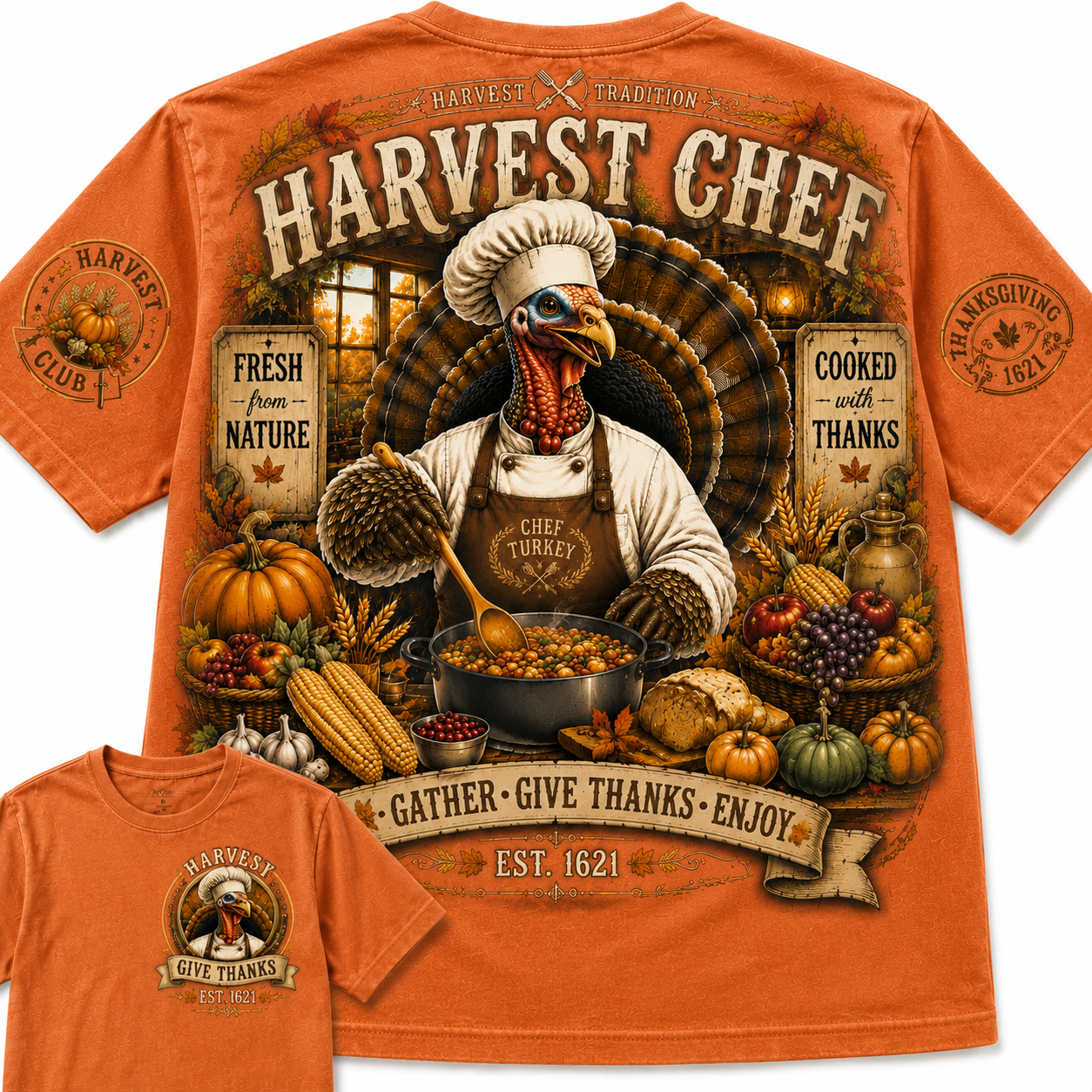 Turkey Chef Graphic Tee