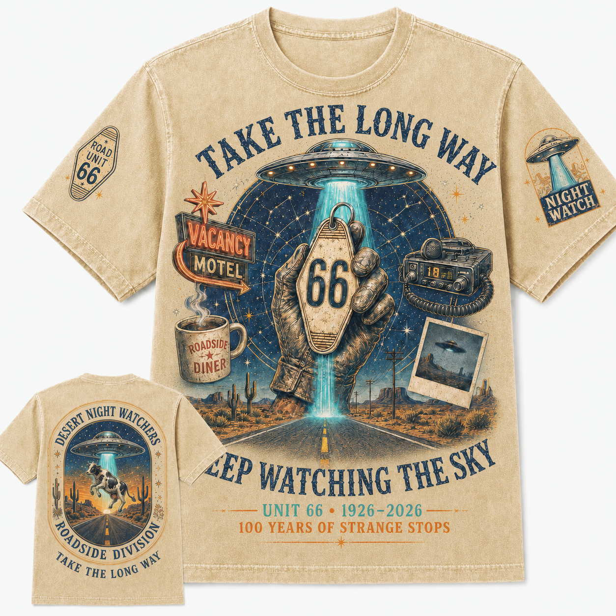 Route 66 Night Watchers Centennial T-Shirt