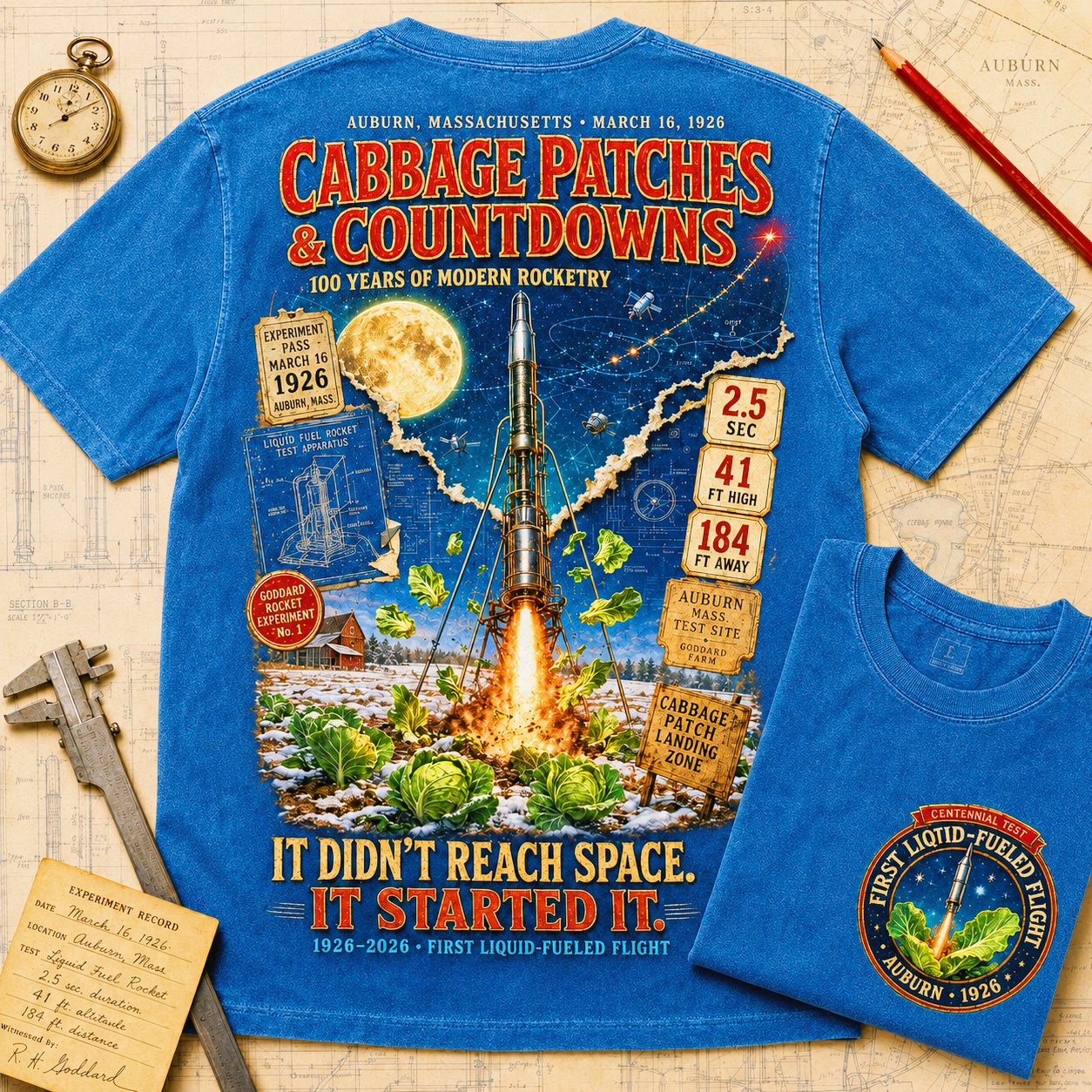 Cabbage Patch Countdown 100th Anniversary Rocket T-Shirt