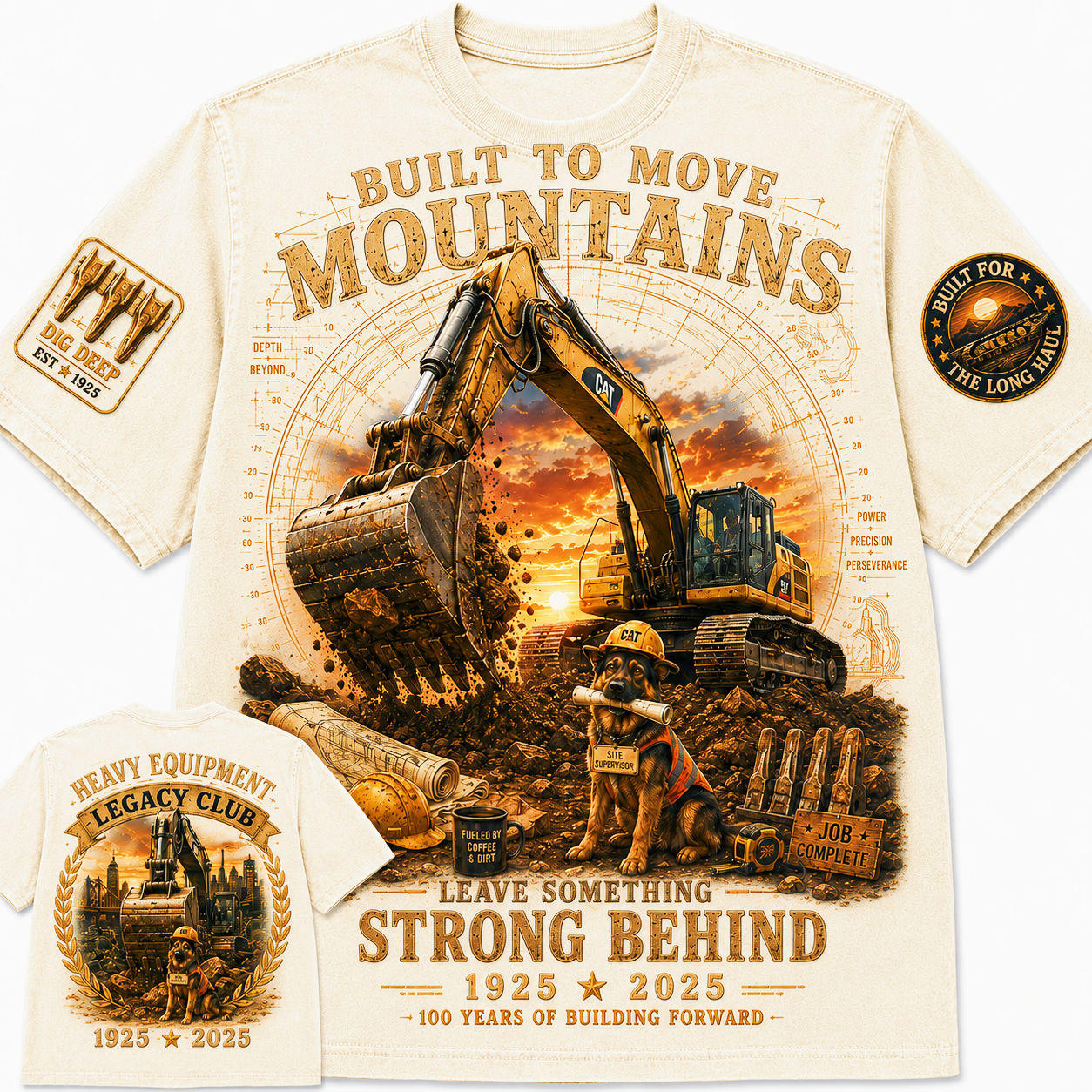 100 Years of Heavy Equipment Legacy T-Shirt