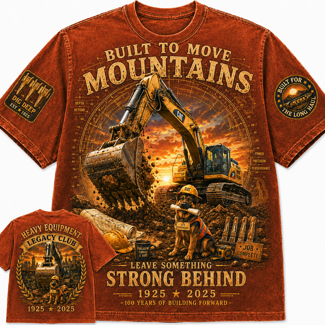 100 Years of Heavy Equipment Legacy T-Shirt