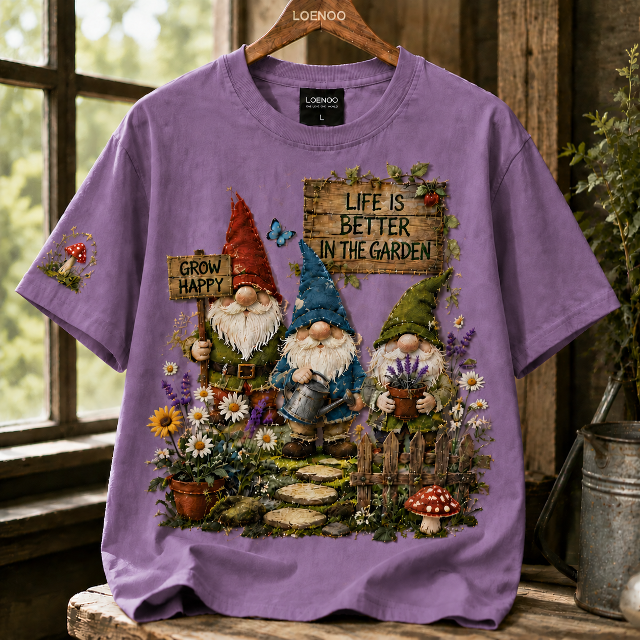 Garden Gnome Cottage Tee
