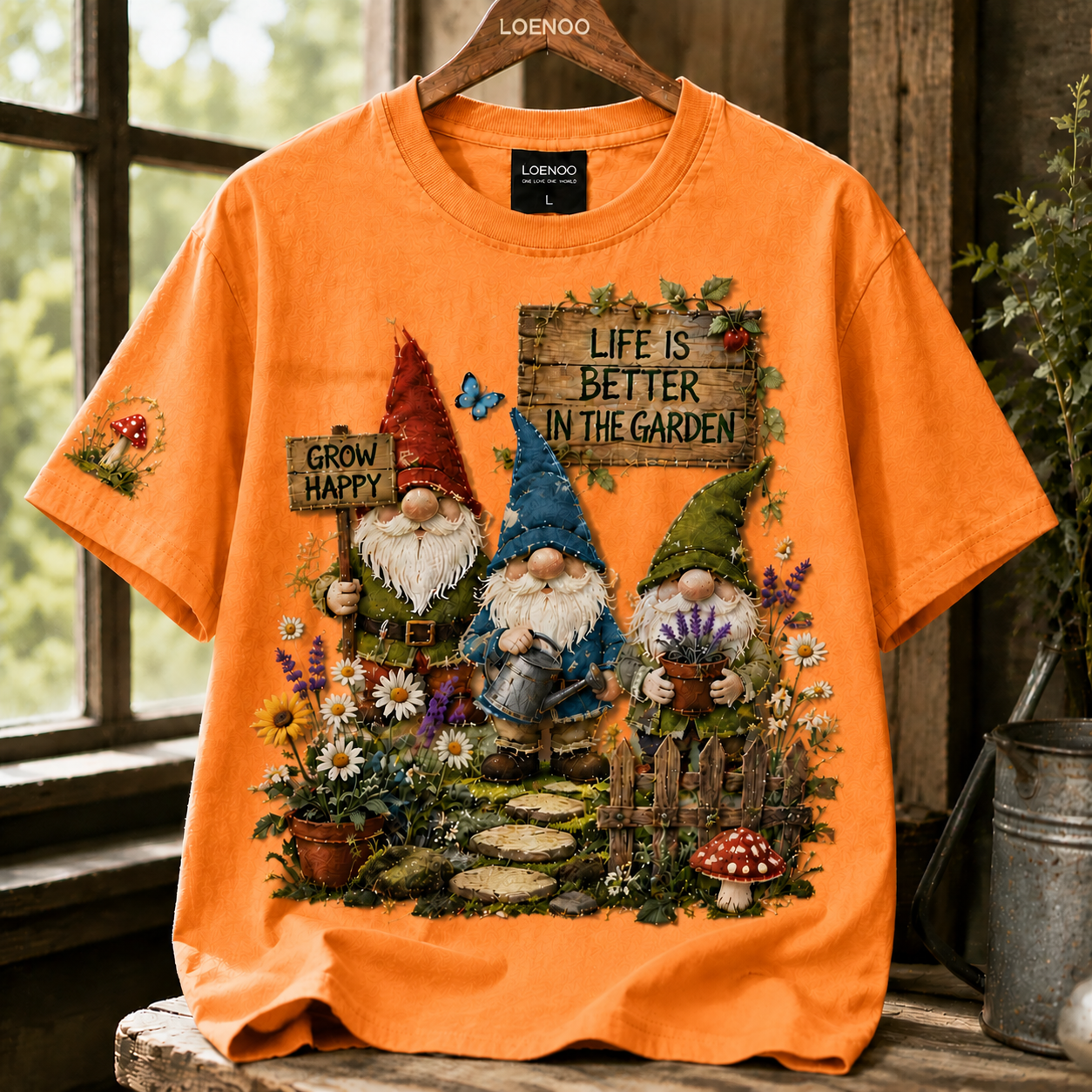 Garden Gnome Cottage Tee