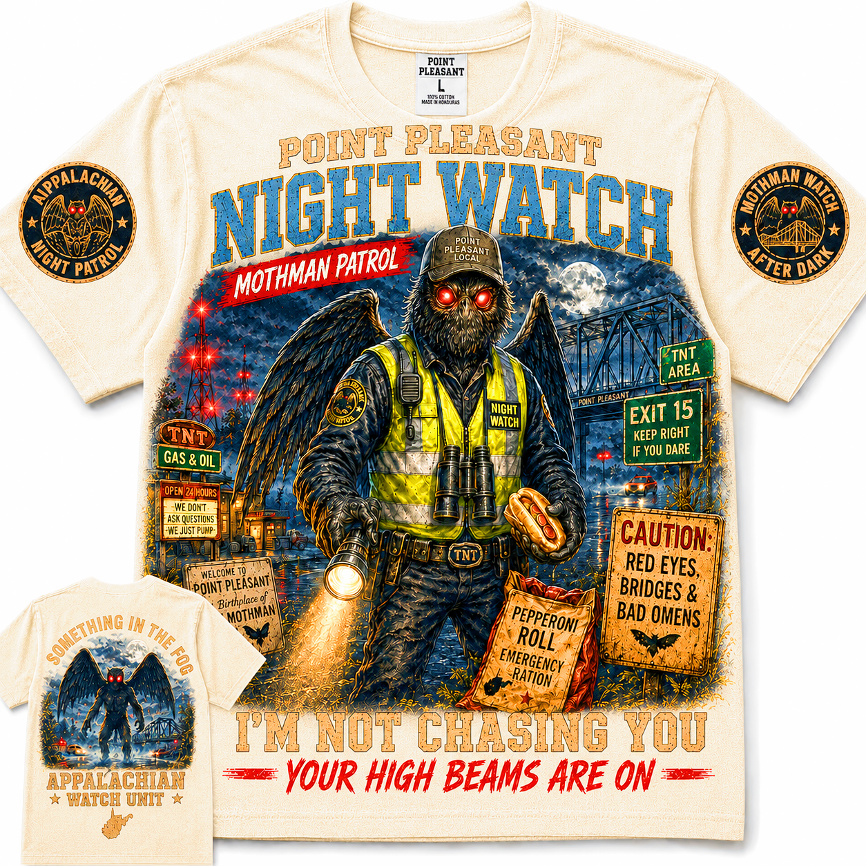 Point Pleasant Night Watch Mothman T-Shirt