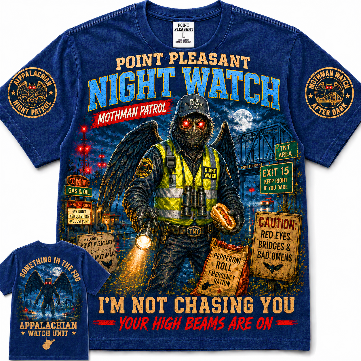 Point Pleasant Night Watch Mothman T-Shirt