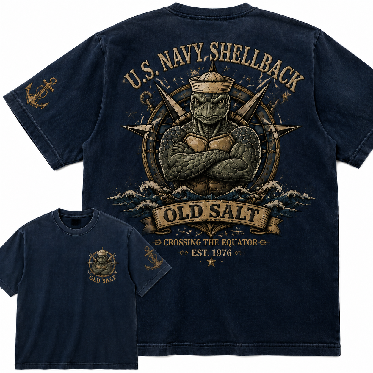 Old Salt Navy Shellback Heritage Tee