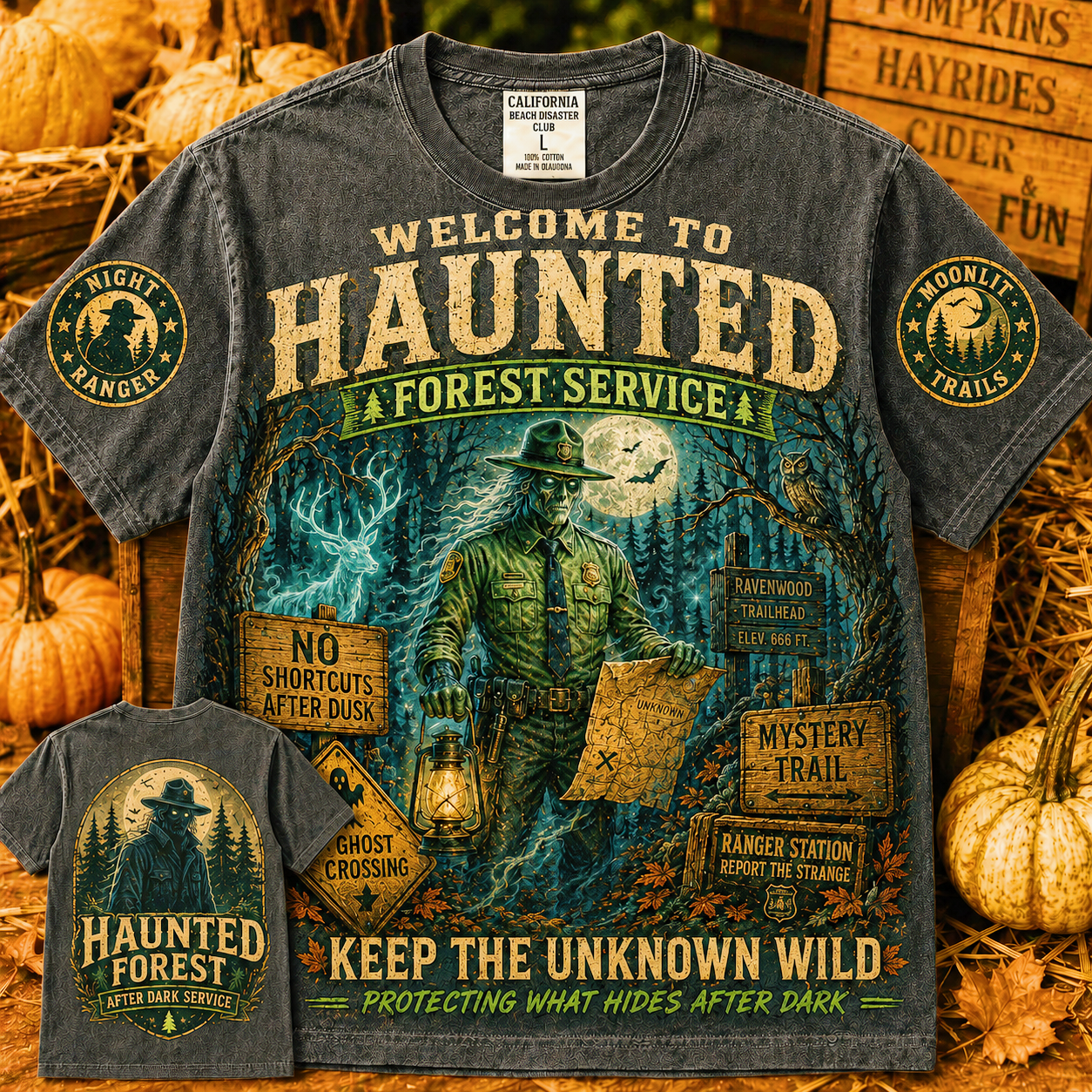 Haunted Forest Ranger Mystery Trail T-Shirt