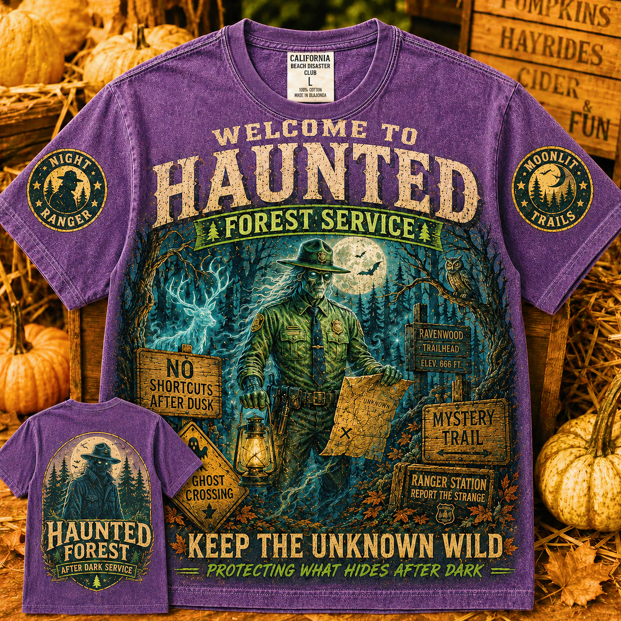 Haunted Forest Ranger Mystery Trail T-Shirt