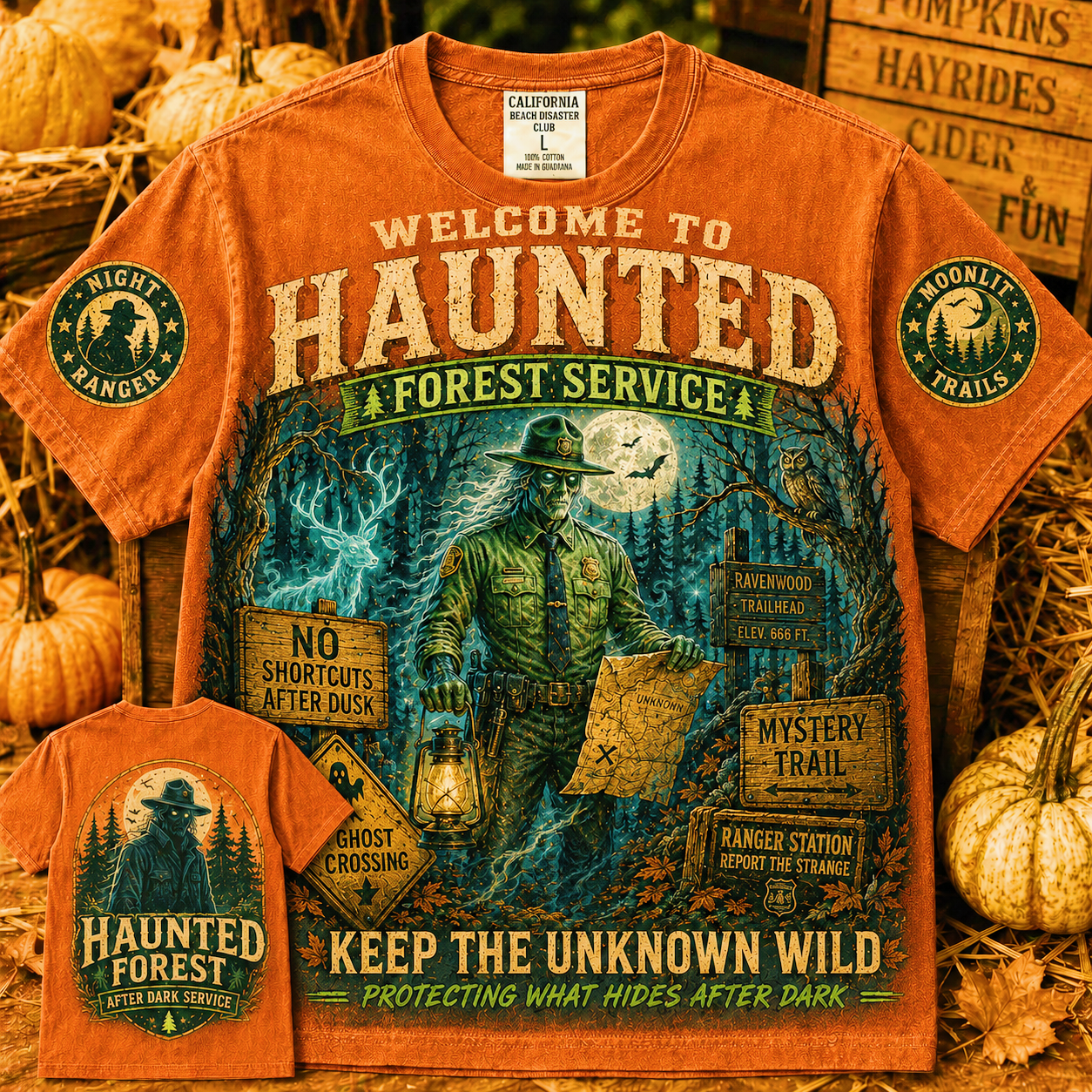 Haunted Forest Ranger Mystery Trail T-Shirt