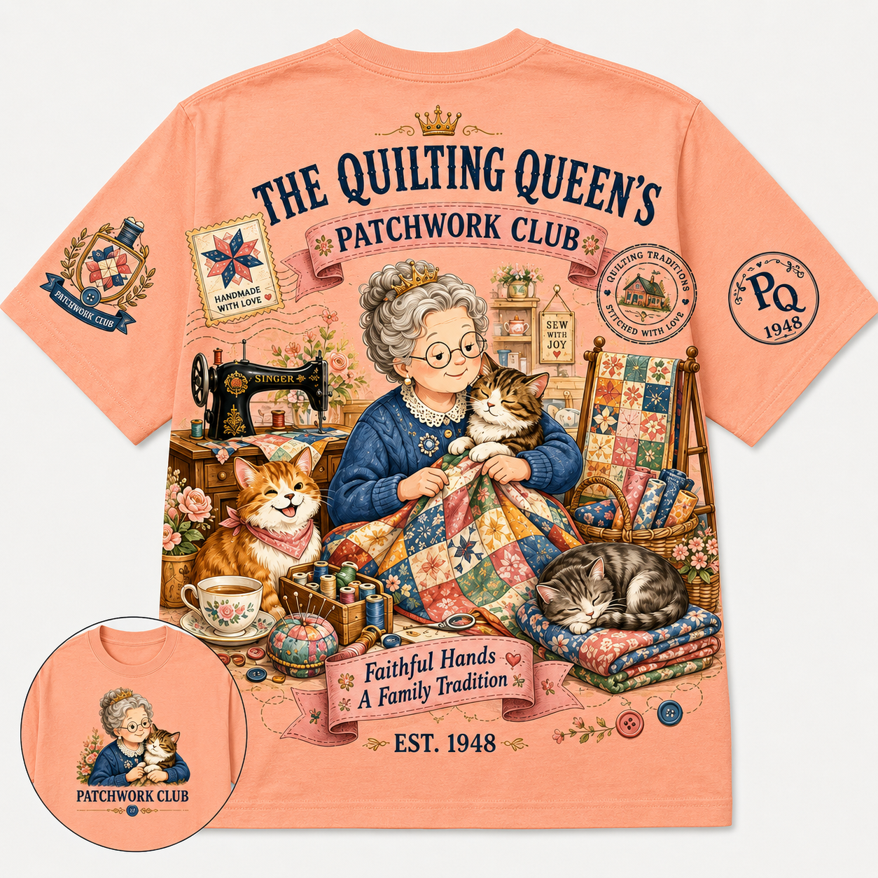 Quilting Queen’s Patchwork Club T-Shirt