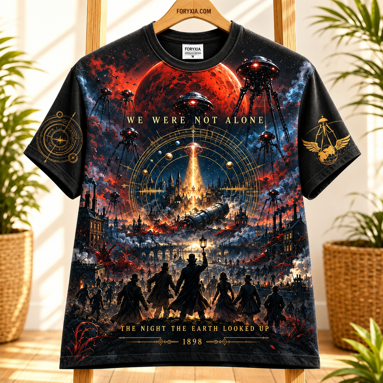 The Night Earth Looked Up 1898 Alien Invasion T-Shirt