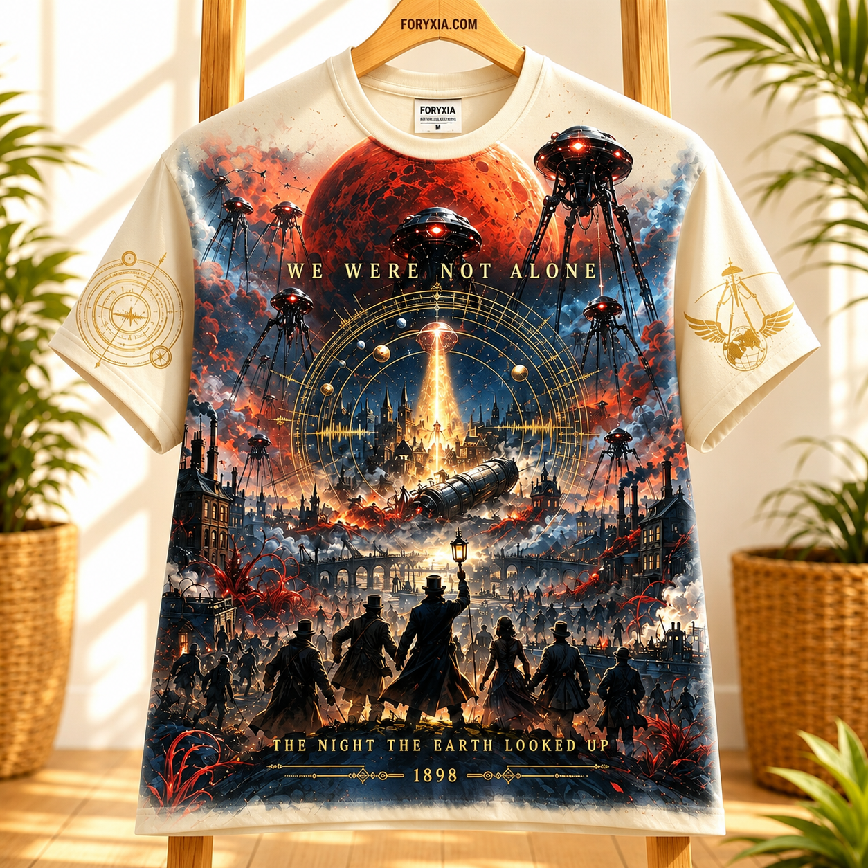 The Night Earth Looked Up 1898 Alien Invasion T-Shirt