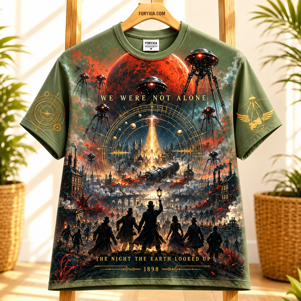 The Night Earth Looked Up 1898 Alien Invasion T-Shirt