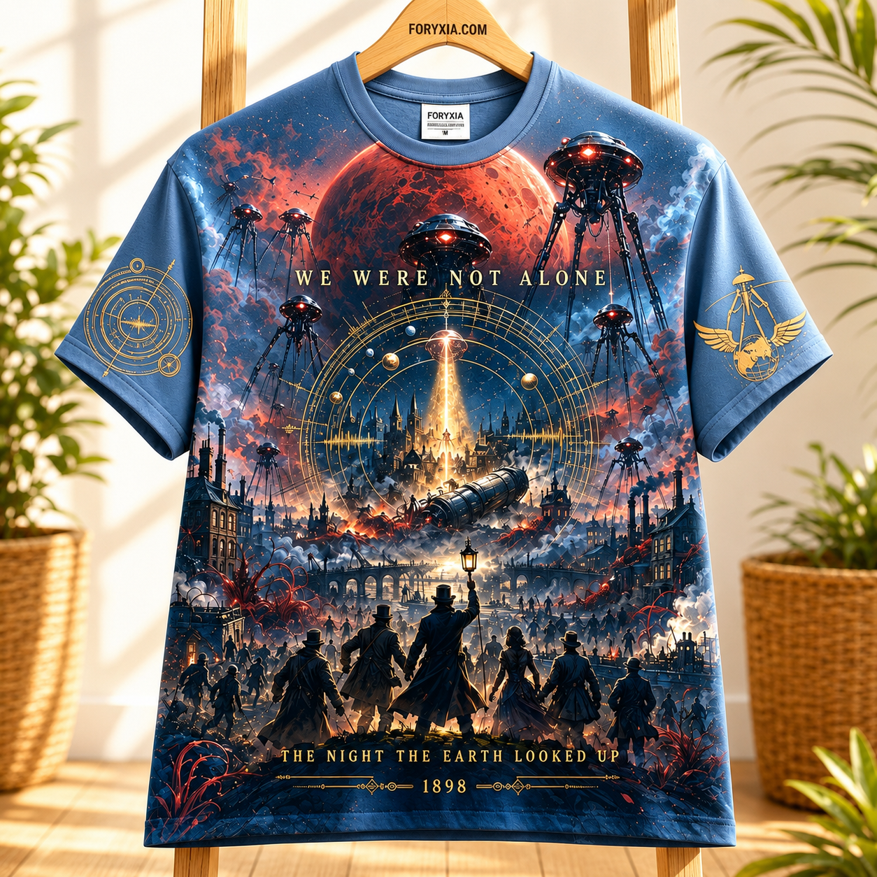 The Night Earth Looked Up 1898 Alien Invasion T-Shirt